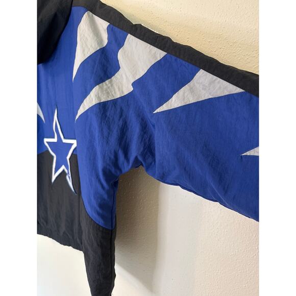 Vintage Dallas Cowboys Apex One NFL Pro Line Puffer Jacket Hood Big Star XL - Picture 7 of 16